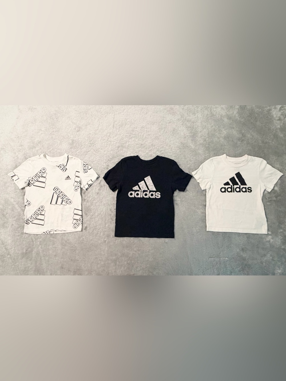 Adidas | Toddler Boys Graphic T-Shirt Bundle | Black & White | Sizes 3T 4T